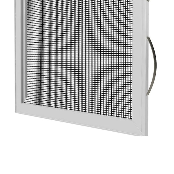 33.25 In. W X 29.438 In. H Slider Glider Window Screen, SL7, Standard Aluminum Mesh, White